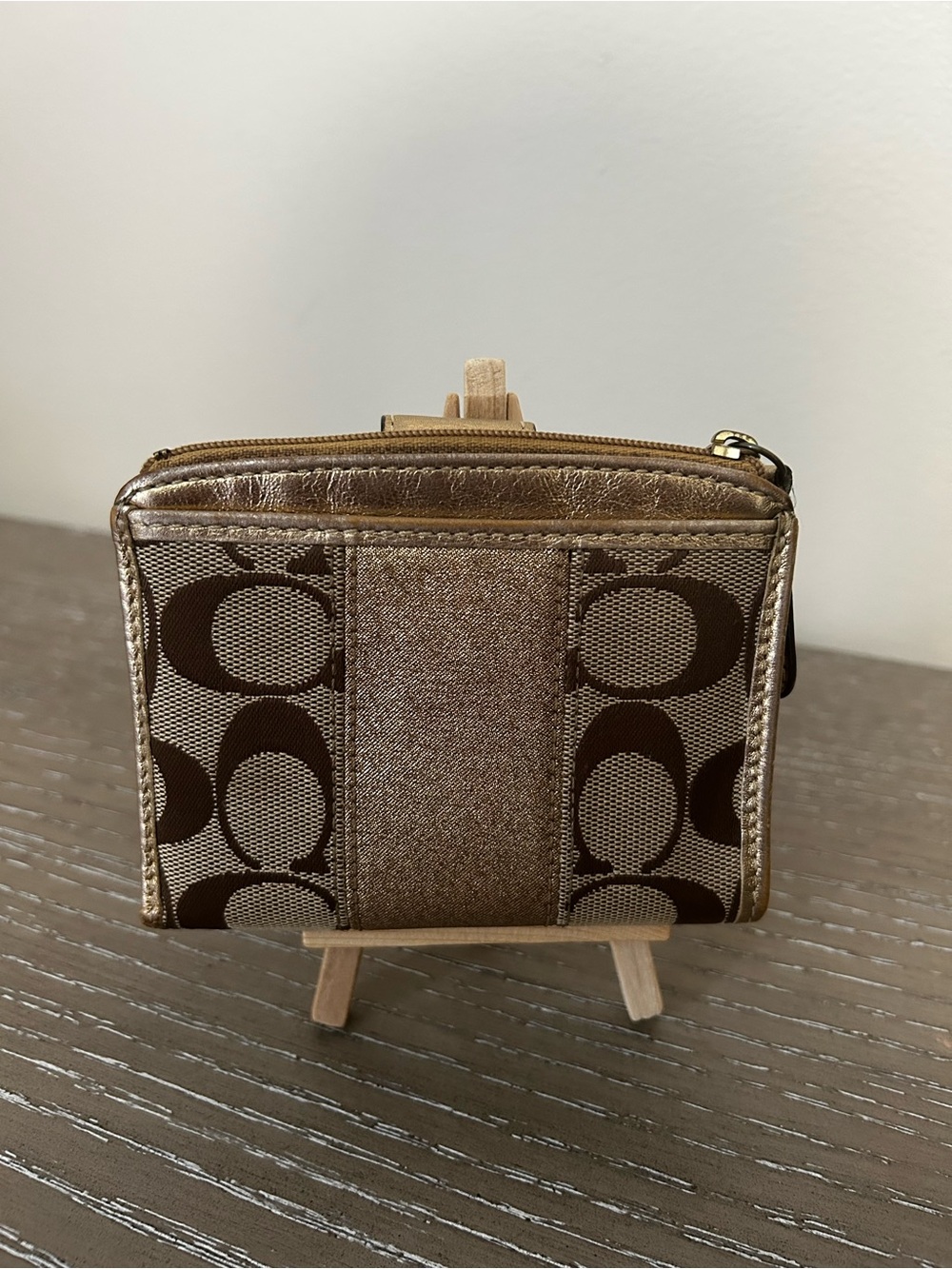 COACH Ergo Signature Wallet with signature 'C' canvas panels - Picture 5 of 13